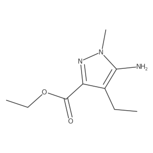 ethyl 5-amino-4-ethyl-1-methyl-1H-pyrazole-3-carboxylate Structure