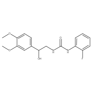 1-(2-(3,4-Dimethoxyphenyl)-2-hydroxyethyl)-3-(2-fluorophenyl)urea结构式