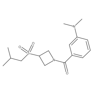 (3-(Dimethylamino)phenyl)(3-(isobutylsulfonyl)azetidin-1-yl)methanone Structure