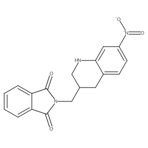 2-((7-Nitro-1,2,3,4-tetrahydroquinolin-3-yl)methyl)isoindoline-1,3-dione结构式