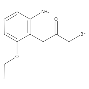 1-(2-Amino-6-ethoxyphenyl)-3-bromopropan-2-one结构式
