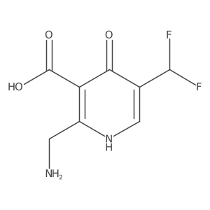 2-(Aminomethyl)-5-(difluoromethyl)-4-hydroxypyridine-3-carboxylic acid Structure