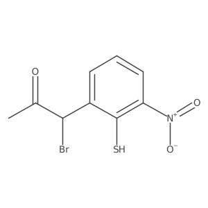 2-(1-Bromo-2-oxopropyl)-6-nitrothiophenol Structure