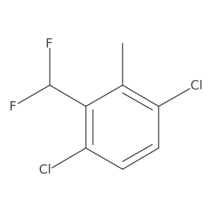 Benzene, 1,4-dichloro-2-(difluoromethyl)-3-methyl-结构式