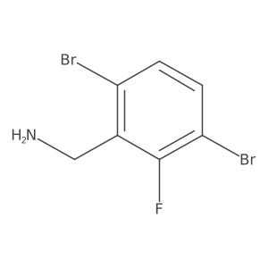 3,6-Dibromo-2-fluorobenzylamine结构式