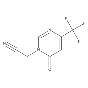 2-(6-oxo-4-(trifluoromethyl)pyrimidin-1(6H)-yl)acetonitrile结构式
