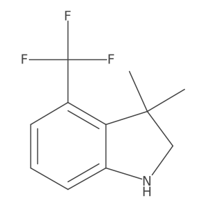 3,3-Dimethyl-4-(trifluoromethyl)indoline Structure
