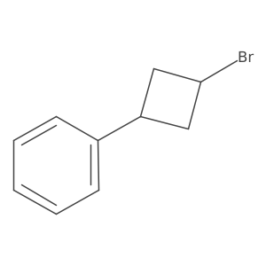 (3-Bromocyclobutyl)benzene Structure