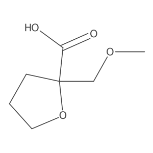 2-(Methoxymethyl)oxolane-2-carboxylic acid结构式