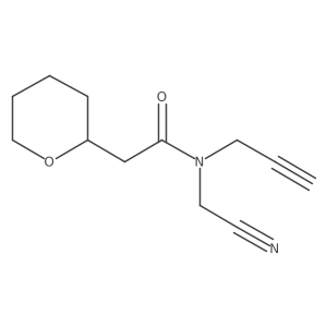 N-(cyanomethyl)-2-(oxan-2-yl)-N-(prop-2-yn-1-yl)acetamide结构式