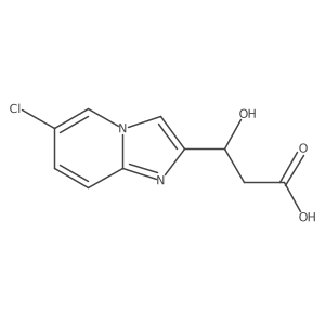3-{6-Chloroimidazo[1,2-a]pyridin-2-yl}-3-hydroxypropanoic acid Structure