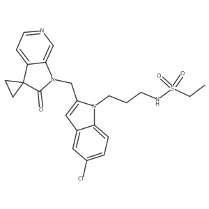 Ethanesulfonamide, N-[3-[5-chloro-2-[(2a(2)-oxospiro[cyclopropane-1,3a(2)-[3H]pyrrolo[2,3-c]pyridine]-1a(2)(1a(2)H)-yl)methyl]-1H-indol-1-yl]propyl]-结构式