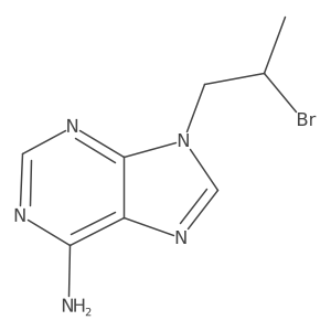 9-(2-Bromopropyl)-9H-purin-6-amine结构式