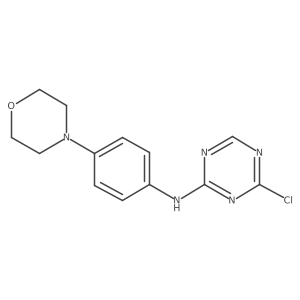 4-chloro-N-(4-morpholinophenyl)-1,3,5-triazin-2-amine Structure