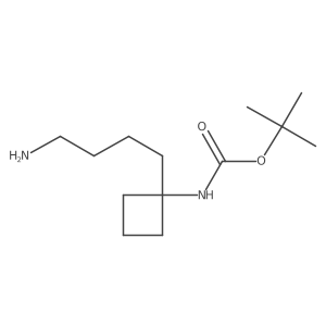 tert-butyl N-[1-(4-aminobutyl)cyclobutyl]carbamate Structure