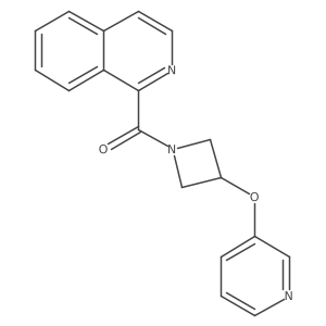 Isoquinolin-1-yl(3-(pyridin-3-yloxy)azetidin-1-yl)methanone Structure
