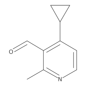 4-Cyclopropyl-2-methylnicotinaldehyde Structure
