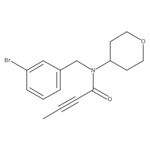 N-[(3-Bromophenyl)methyl]-N-(oxan-4-YL)but-2-ynamide Structure