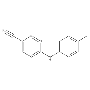 6-[(4-Methylphenyl)amino]pyridazine-3-carbonitrile Structure