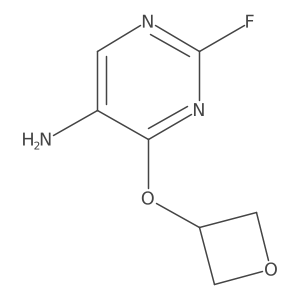 2-Fluoro-4-(oxetan-3-yloxy)pyrimidin-5-amine结构式