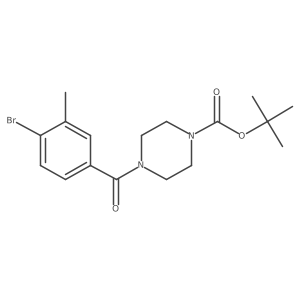 Tert-butyl 4-(4-bromo-3-methylbenzoyl)piperazine-1-carboxylate结构式