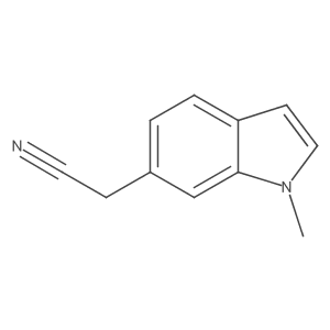 1-Methyl-1H-indole-6-acetonitrile结构式