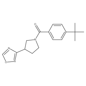 (3-(1,2,4-Oxadiazol-3-yl)pyrrolidin-1-yl)(4-(tert-butyl)phenyl)methanone Structure