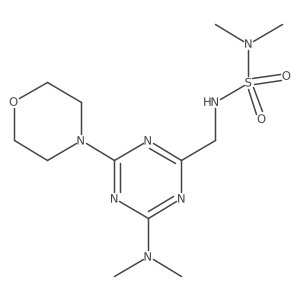 4-{[(dimethylsulfamoyl)amino]methyl}-N,N-dimethyl-6-(morpholin-4-yl)-1,3,5-triazin-2-amine Structure