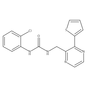 1-(2-Chlorophenyl)-3-{[3-(thiophen-2-yl)pyrazin-2-yl]methyl}urea结构式