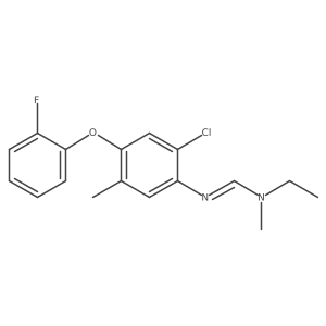 N'-(2-Chloro-4-(2-fluorophenoxy)-5-methylphenyl)-N-ethyl-N-methylformimidamide结构式