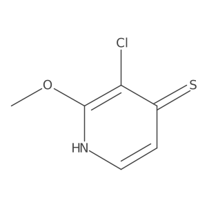 3-Chloro-2-methoxypyridine-4-thiol结构式