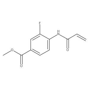 Methyl 3-fluoro-4-(prop-2-enamido)benzoate结构式