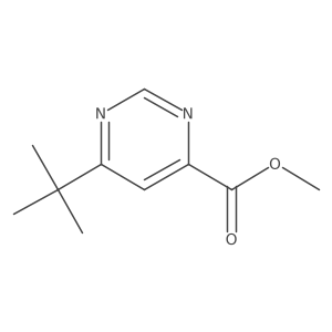 Methyl 6-tert-butylpyrimidine-4-carboxylate结构式