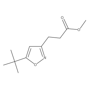 Methyl 3-(5-tert-butyl-1,2-oxazol-3-yl)propanoate结构式