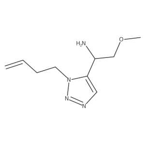 (1S)-1-[1-(but-3-en-1-yl)-1H-1,2,3-triazol-5-yl]-2-methoxyethan-1-amine结构式