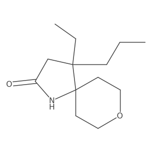4-Ethyl-4-propyl-8-oxa-1-azaspiro[4.5]decan-2-one Structure