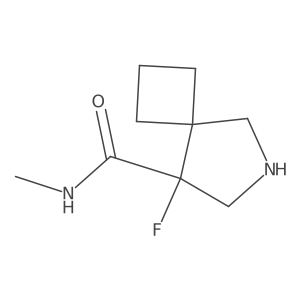 8-fluoro-N-methyl-6-azaspiro[3.4]octane-8-carboxamide Structure