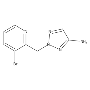 2-[(3-bromopyridin-2-yl)methyl]-2H-1,2,3-triazol-4-amine结构式