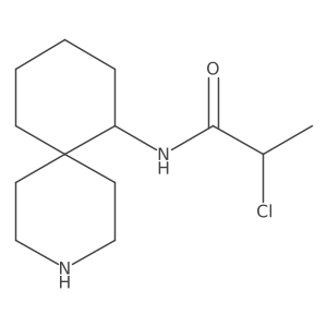 N-{3-azaspiro[5.5]undecan-7-yl}-2-chloropropanamide结构式