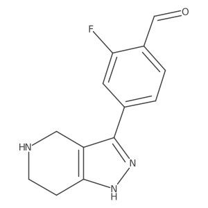 2-fluoro-4-{2H,4H,5H,6H,7H-pyrazolo[4,3-c]pyridin-3-yl}benzaldehyde Structure