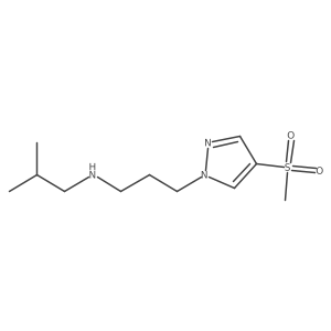 [3-(4-methanesulfonyl-1H-pyrazol-1-yl)propyl](2-methylpropyl)amine Structure