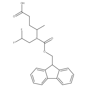 4-[(2,2-difluoroethyl)({[(9H-fluoren-9-yl)methoxy]carbonyl})amino]pentanoic acid Structure