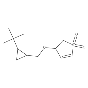 3-[(2-Tert-butylcyclopropyl)methoxy]-2,3-dihydro-1lambda6-thiophene-1,1-dione Structure