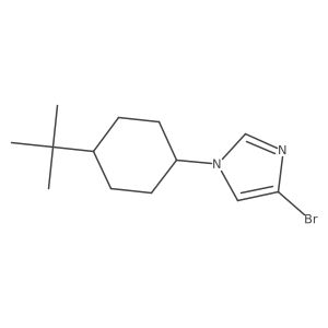 4-bromo-1-(4-tert-butylcyclohexyl)-1H-imidazole结构式