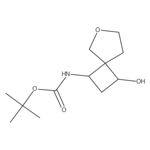 tert-butyl N-{3-hydroxy-6-oxaspiro[3.4]octan-1-yl}carbamate Structure