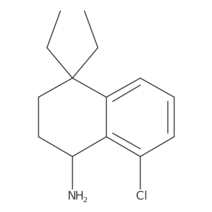8-Chloro-4,4-diethyl-1,2,3,4-tetrahydronaphthalen-1-amine结构式