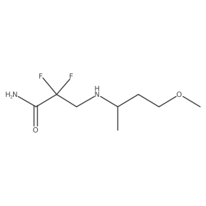 2,2-Difluoro-3-[(4-methoxybutan-2-yl)amino]propanamide Structure