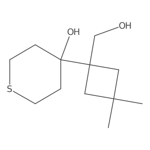 4-[1-(Hydroxymethyl)-3,3-dimethylcyclobutyl]thian-4-ol Structure