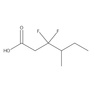 3,3-Difluoro-4-methylhexanoic acid Structure