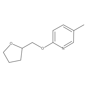 5-Methyl-2-[(oxolan-2-yl)methoxy]pyridine Structure